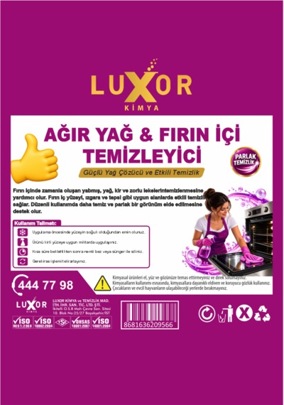 Luxor Kimya Ağır Yağ Ve Fırın İçi Temizleyici 1 Lt