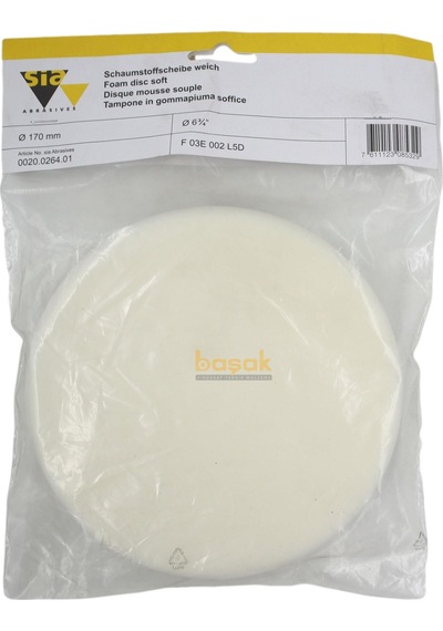 Sia Polisaj Disk Ø170 Mm Beyaz Yumuşak F03e002l5d