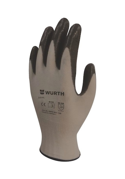 Würth İş Güvenliği Mekanikçi Eldiven Eco Siyah 10 Xl - En 388 Gri