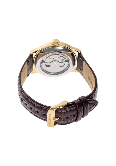 Orient Kurmalı Otomatik Deri Kahverengi Beyaz Kadran 38 Mm Erkek Kol Saati