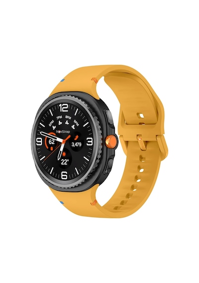 Novstrap Samsung Galaxy Watch 8 40mm 44mm Classic 46mm İle Uyumlu Kordon Lansman Silikon Kayış