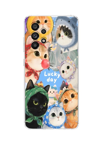 Samsung Galaxy Uyumlu A32 Silikon Desen272 Çok Renkli