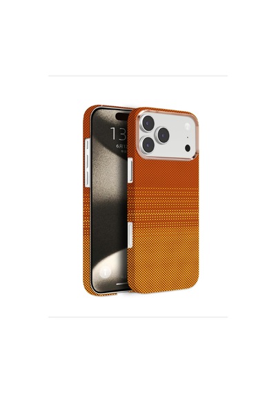 Knit Apple iPhone Uyumlu 17 Pro Max Kevlar Series Kılıf G - 45 Turuncu
