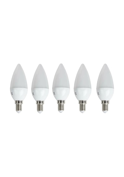 - 7 Watt E14 Duylu Led Mum Ampul - Gün Işığı - 5 Adet