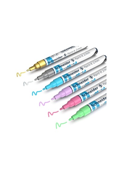 310 Akrilik Marker 2mm Set/2-120196 6 Lı