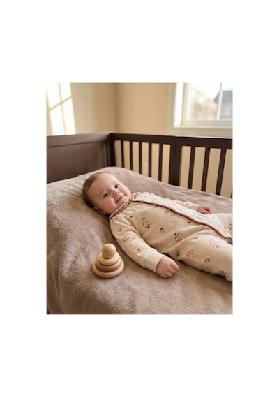 Minory Baby - Bebek Tulumu Sincap Motifli Çok Renkli Çok Renkli