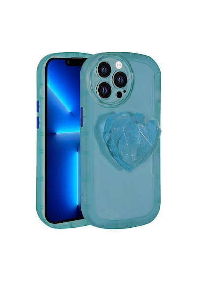 Zore İphone 12 Pro Uyumlu Kamera Korumalı Pop Soketli Renkli Ogaa Ofro Kılıf-mavi