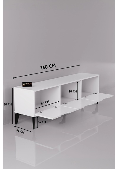 Royal Tv Sehpası Suntalam Beyaz 160x35 Çok Renkli