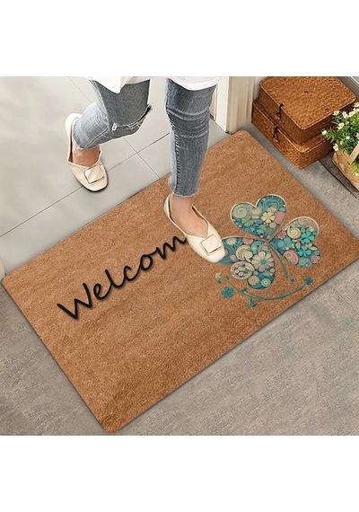 Valerine Life İyi Şans Yoncası Welcome Kapı Önü Paspası 45x70cm