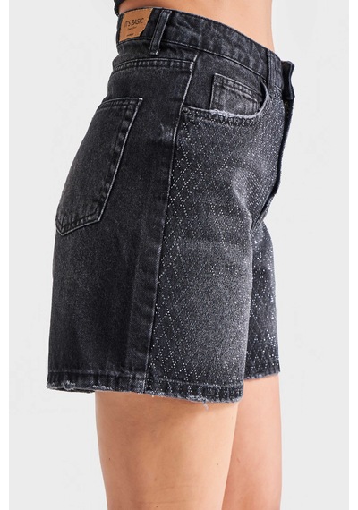 Itsbasic Kadın Koyu Füme Renk Diana T-2s5-1 Parlak Taşlı Mom Fit Midi Boy Tasarım %100 Koton Denim Şort Füme Taşlı Itsbasic Kadın Koyu Füme Renk Diana T-2s5-1 Parlak Taşlı Mom Fit Midi Boy Tasarım %100 Koton Denim Şort Füme Taşlı