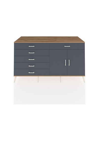 Kronos Konsol Tek Raflı 6 Çekmeceli 2 Kapaklı 176x59x99 Çam-antra Çam-antrasit Kronos Konsol Tek Raflı 6 Çekmeceli 2 Kapaklı 176x59x99 Çam-antra Çam-antrasit