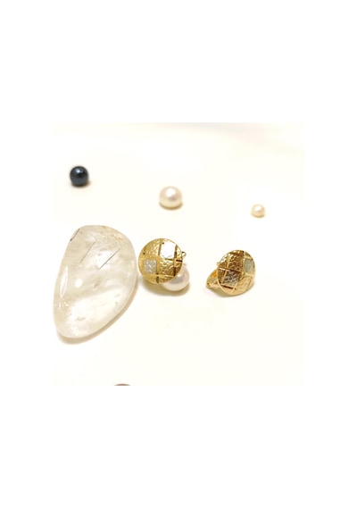13mm Taşsız Küpe 14 Ayar Altın