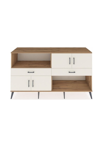 Hyperion Konsol 8 Raflı 3 Çekmeceli Tek Kapaklı 176x44x99 Çam-ay Çam-aytaşı Hyperion Konsol 8 Raflı 3 Çekmeceli Tek Kapaklı 176x44x99 Çam-ay Çam-aytaşı