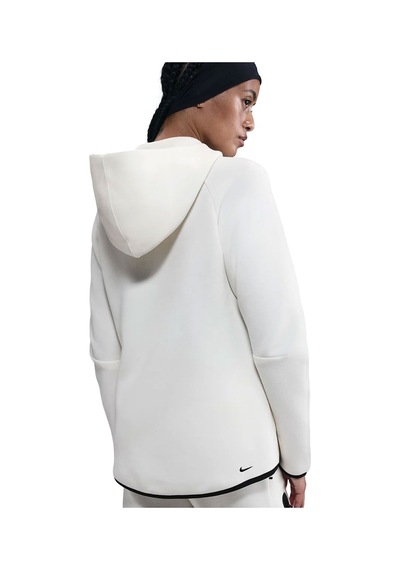 Nike Tech Fleece Windrunner Hoodie Beyaz Kadın Sweatshirt Hv6747-133