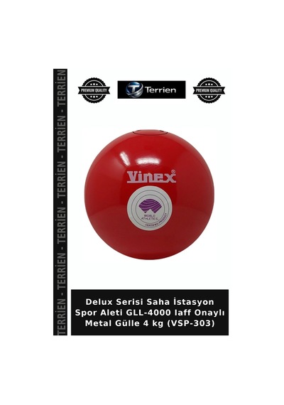 Özel Seri Gll-4000 Iaff Onaylı Metal Gülle 4 Kg Vsp-303 Atletik Atış Aracı Antrenman Ekipmanı