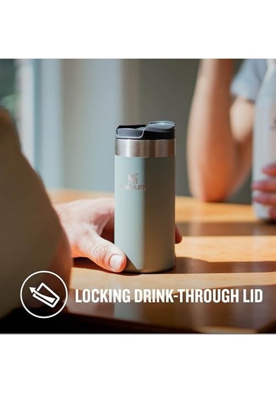 The Aerolight Transit Mug Termos Bardak, 0.35 Litre, Yeşil Shale Açık Beyaz 06832002