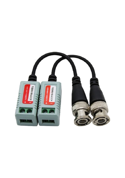 Video Balun Çift BNC Pasif Sinyal Alıcı-Vericileri HD-CVI/TVI/AHD