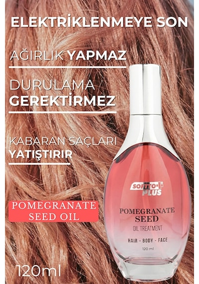 Softto Plus Nar Cilde Parlaklık Ve Canlılık Kazandıran Saç Yüz Ve Vücut Yağı 120 Ml