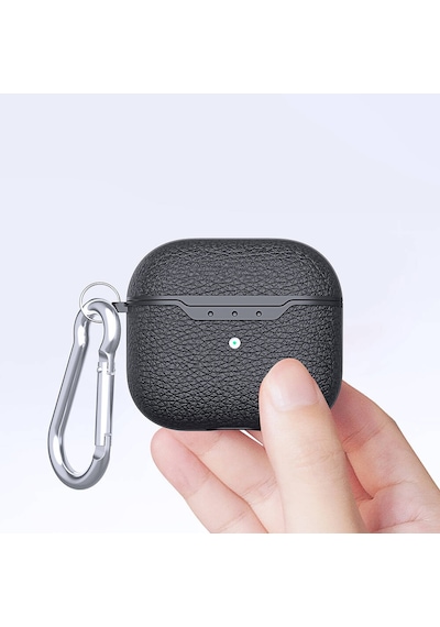 Subutu Apple Uyumlu AirPods 4 Kılıf Airbag 03 Silikon-siyah Siyah