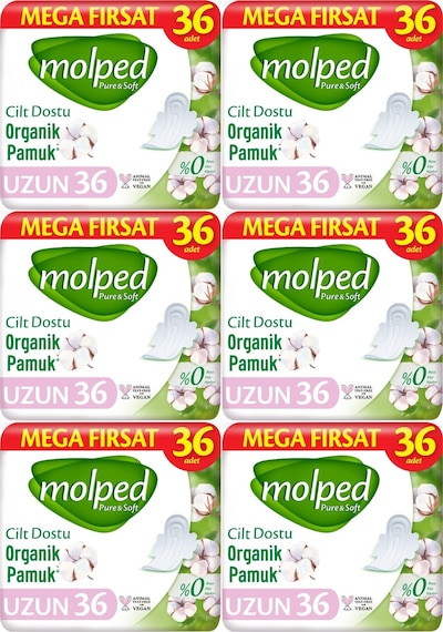 Molped Pure & Soft Hijyenik Ped Uzun 6 x 36'lı