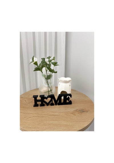 Home Dekoratif Yazı, Ev Süsü, Masa Üstü Dekor, Dekoratif Ev Aksesuarı 22x6 Cm Siyah - 832790157