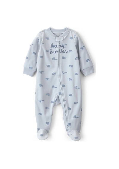 Carter's Erkek Bebek Polar Fermuarlı Patikli Tulum Mavi 1w112410