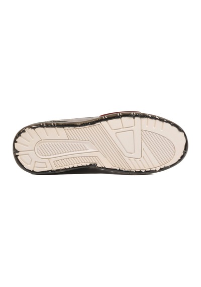 Voyager Beyaz Hakiki Deri Kroko Desenli Kalın Taban Erkek Casual Ayakkabı Sneaker E058 M