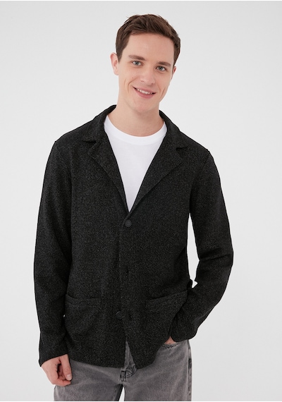 Mavi - Siyah Triko Blazer Ceket 070699-900(445103208) Siyah
