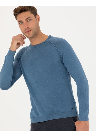 Pierre Cardin Erkek Koyu Mavi Triko Kazak 50278902-vr032 Koyu Mavi