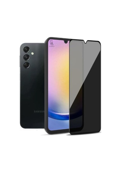 Samsung Galaxy A25 Uyumlu Köşe Dolgulu Anti Shock Telefon Kılıfı Ve Hayalet Privacy Ekran Koruyucu