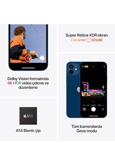 Apple iPhone 12 128 GB (Apple Türkiye Garantili)