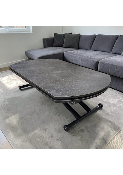 Oval Yan Baştan Açılır Akıllı Masa Üst Tabla Mdf Yüksekliği Ayarlanabilir Pratik Siyah Mekanizmalı Antrasit Oval Yan Baştan Açılır Akıllı Masa Üst Tabla Mdf Yüksekliği Ayarlanabilir Pratik Siyah Mekanizmalı Antrasit