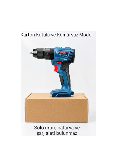 Gsb 185-lı Professional 18v Akülü Darbeli Matkap - Solo Aküsüz Ve Şarj Aletsiz - Kömürsüz Brushless - Karton Kutulu