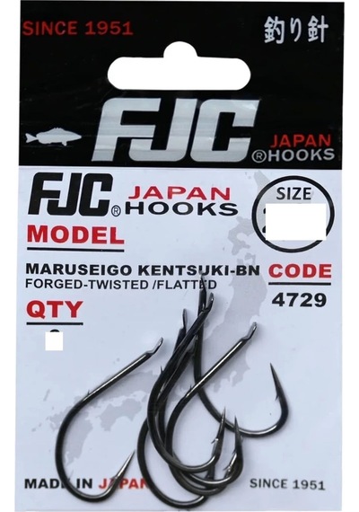 Fjc 4729 Maruseıgo Kentsukı Black Nıkel 8 Li İğne No:1/0 - Standart