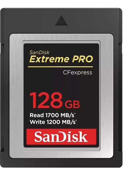 Extreme Pro 128gb Cfexpress Type-b Hafıza Kartı, 1700mb/s Okuma, 1200mb/s Yazma Açık Mavi