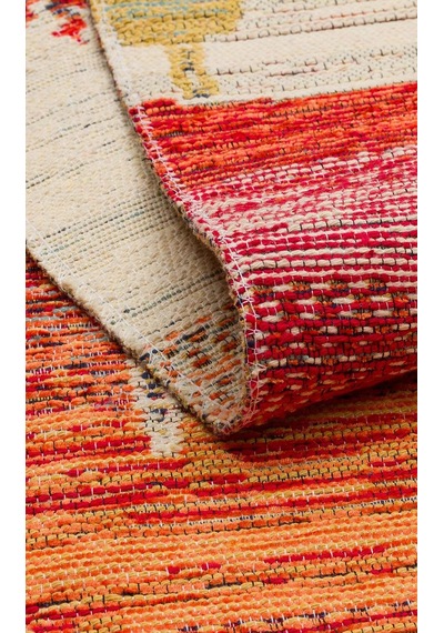 Eko Halı Nomad Kilim Nmd 12 Terra Yıkanabilir Kilim Çok Renkli
