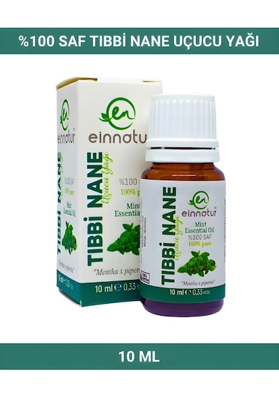 Einnatur Nane Uçucu Yağı % 100 Saf Mentha X Piperita Essential Oil Mentol 10 ML
