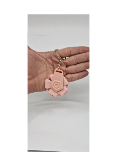 Yeni Nesil Sitrest Topu Anahtarlık Pembe Pembe