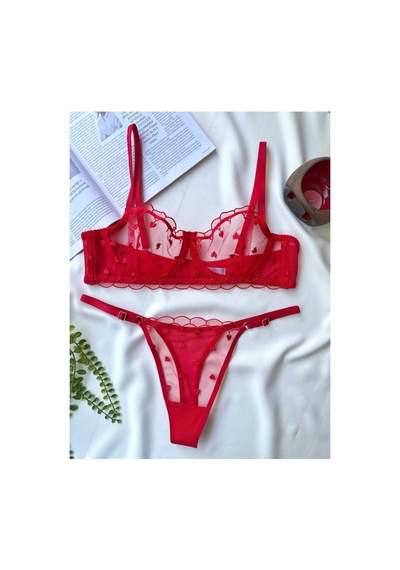 La Linaa Valentina Kadın Kırmızı Dantelli Tanga Külotlu Sütyen Takım Kırmızı - 753914042 Kırmızı La Linaa Valentina Kadın Kırmızı Dantelli Tanga Külotlu Sütyen Takım Kırmızı - 753914042 Kırmızı