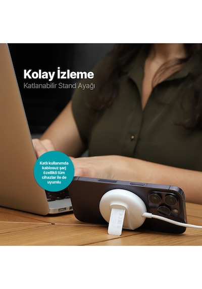 Ttec AirCharger M + MagSafe Uyumlu Kablosuz Hızlı Şarj Aleti