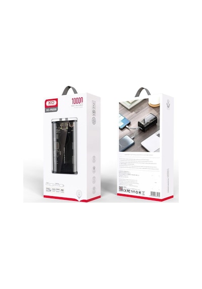 22.5w Hızlı Şarjlı Dahili Type-c Ve Lightning Kablolu 10000 Mah Taşınabilir Şarj Cihazı Beyaz