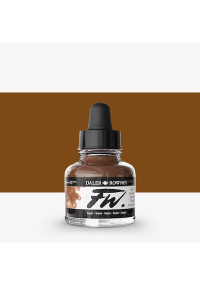 Daler Rowney Fw Ink Akrilik Mürekkep 29.5 Ml Sepia 251 Diğer