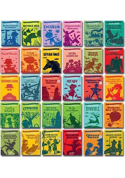 Ilköğretim Dünya Çocuk Klasikleri Yüz Temel Eser 30 Kitap Set