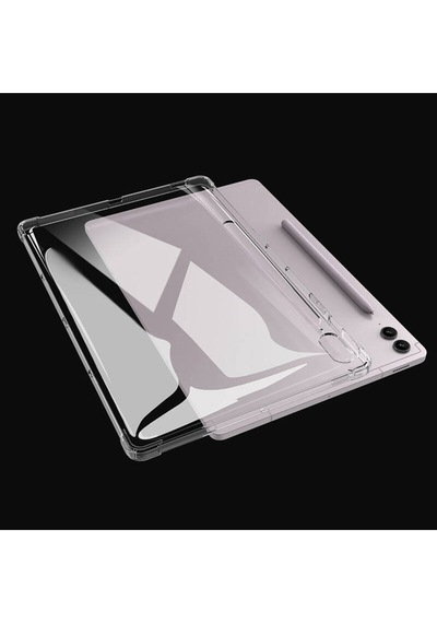 Galaxy Uyumlu  Tab S9 Ultra Kılıf - Bls Store Tablet Nitro Anti Shock Silikon Kapak-renksiz Arka Kapak