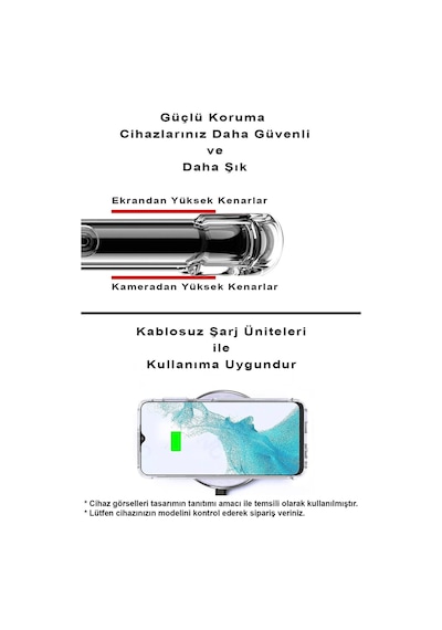 Huawei Mate 20 Lite Uyumlu Köşe Korumalı Antişok Kapak Geometrik Şekiller Tasarımlı Şeffaf Kılıf