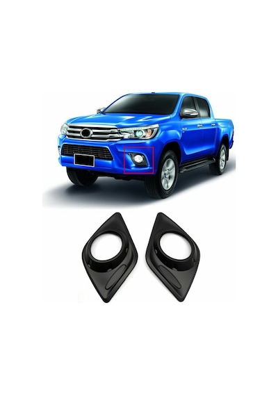 Toyota Uyumlu Hilux Sis Lambası Kapağı Siyah Abs 2016 Sonrası