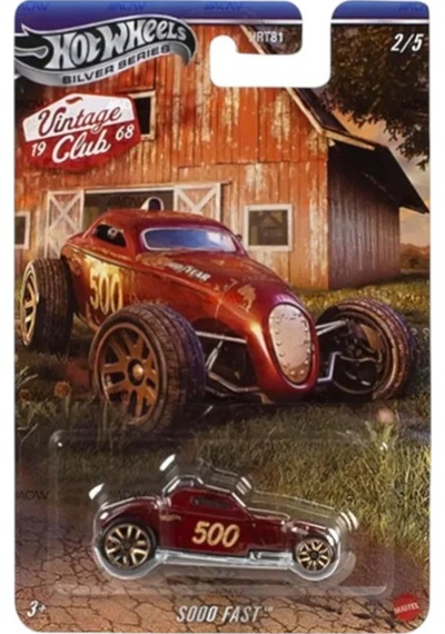 Hot Wheels Silver Series Vintage Club 1968 5'li Set Hrt81 Çok Renkli