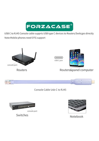 1.8mt Type-c Cisco Usb Den Rj45 E Çeviren Konsol Kablosu -fc882