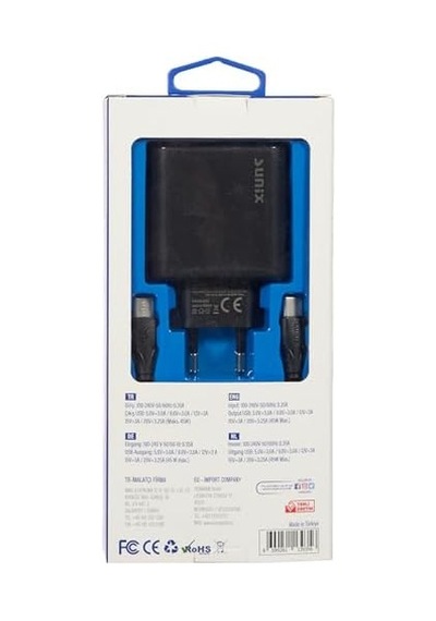 S-50 Usb-c Type-c Şarj Aleti Set, Siyah