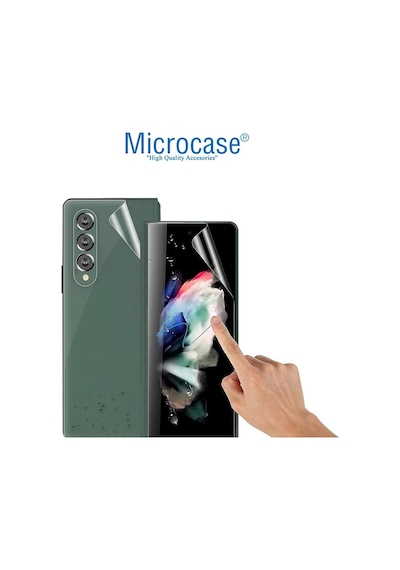 Microcase Samsung Uyumlu Galaxy Z Fold 3 Hydrogel Esnek Ön Arka Koruma F